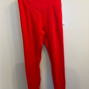 Acta XL Vibrant Red High-Waisted Leggings NWT